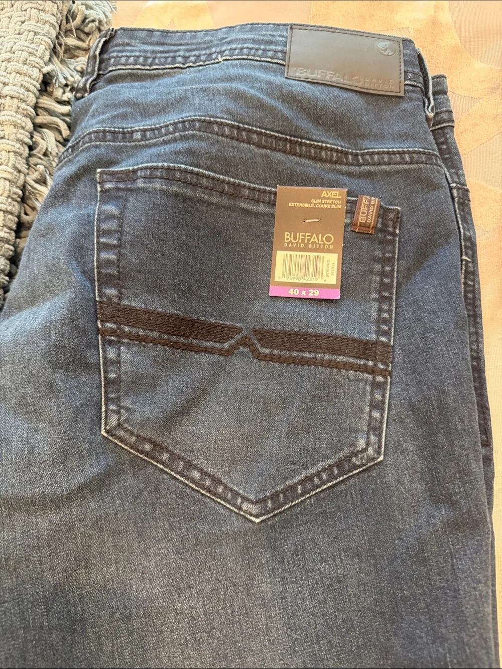Buffalo David Bitton Dark Blue Slim Straight Men’s Jeans